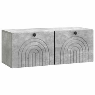 vidaXL Mueble Para Tv De Pared Gris Hormig&oacute;n 78,5 X 31 X 30 Cm Vidaxl