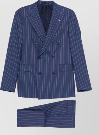 Tagliatore double breasted pinstripe suit notch lapels