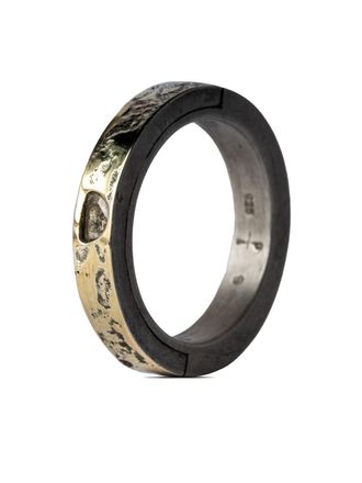 Parts Of Four 18kt gold-plated Sistema diamond sterling-silver ring