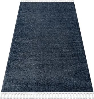 RugsX Rugsx - Alfombra Sevilla Pc00b Rayas Azul Franjas Bereber Marroqu&iacute; Shaggy Blue 80x150 Cm