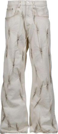 Kusikohc Jeans con decorazione - Bianco