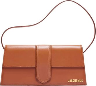 Jacquemus Bruine Leren Schoudertas - Dames - Schoudertassen - Bruin - ONE Size - Leer - Tassen