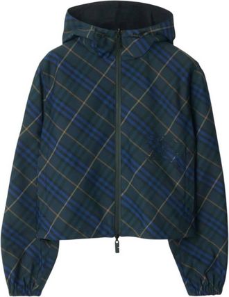 Burberry Reversible Check EKD Hooded Jacket, Size XX-Small