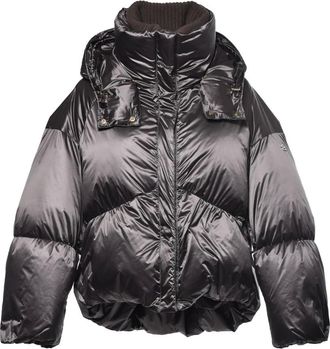 Baldinini Chaqueta de Plumas de Lana y Nailon - Jackets - Mujer - Marr&oacute;n - S