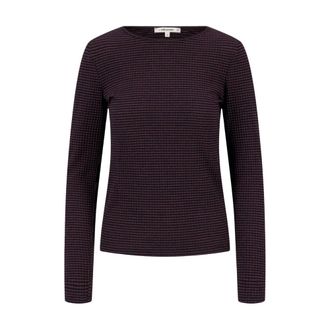 Zusss Gestreepte Lurex Top - Dames - Tops - Blauw - Maat: M