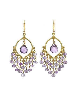 Rachel Reinhardt Jewelry 14K Over Silver Amethyst Earrings