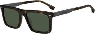 HUGO BOSS Stijlvolle zonnebril van topkwaliteit - Heren - Zonnebrillen - Bruin - 55 MM - Accessoires