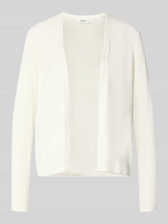 s.Oliver Red Label Regular Fit Cardigan Baumwoll-Viskose-Mix in Weiss, Gr&ouml;&szlig;e 34
