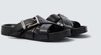 Balenciaga Belt leather mules