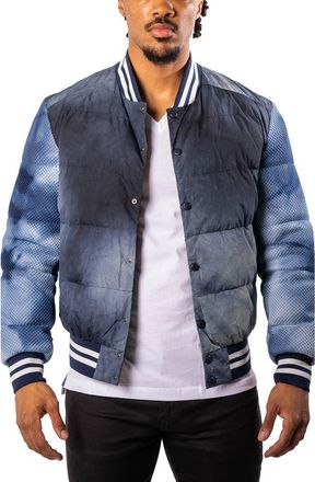 Maceoo Ocean Sky Blue Quilted Bomber Jacket at Nordstrom, Size 4