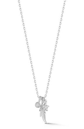 Glaze Jewelry Cubic Zirconia Mixed Charm Pendant Necklace in Silver at Nordstrom Rack