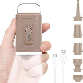 OEM Bomba De Aire El&eacute;ctrica Port&aacute;til, Compresor De Aire Inal&aacute;mbrico, Coj&iacute;n Inflable, Colchones De Aire, Barco, Flotador, Con Luces, Recargable