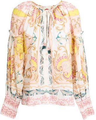 Farm Rio MARITIME MAGIC OFF-WHITE BLOUSE