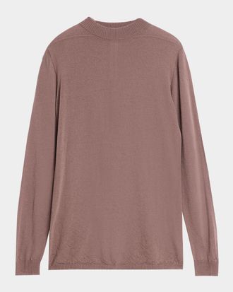 Rick Owens Men & apos;s Merino Wool Crewneck Sweater