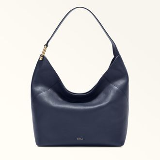 Furla Lara Borsa A Spalla L Mediterraneo Blu Pelle Di Vitello Granata Donna