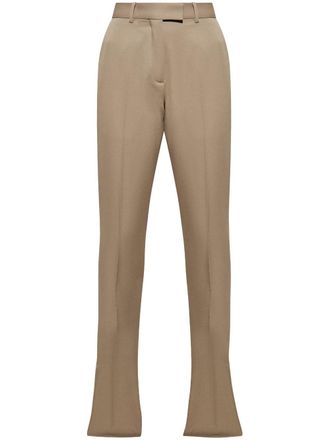 The Attico virgin-wool tailored trousers - women - Virgin Wool/Viscose - 40 - Neutrals