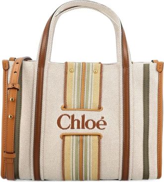 Chlo&eacute; Tassen, Dames, Veelkleurig, ONE Size, Katoen, Kleine Woody Loop Tote Bag