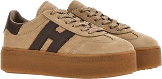 Hogan Womens Trainers Cool Beige Brown Sneaker