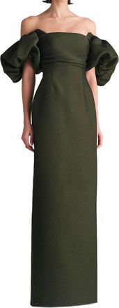 Lela Rose Thelma Gown In Forest