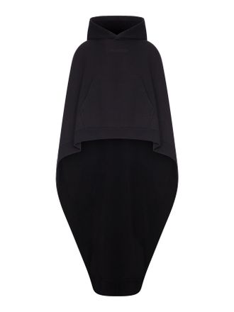 Balenciaga OVERSIZED ASYMMETRIC HOODED SWEATSHIRT CAPE - Balenciaga - Woman