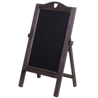Hhg Hhg - Nunca Usado] Tablero Publicitario 715, Pizarra, 66x37x27cm Shabby-look Vintage, Gris-marr&oacute;n