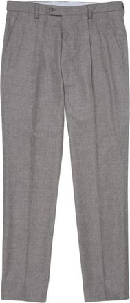 Brooks Brothers Wollen Pantalon - Heren - Nette broeken - Grijs - W40 - Wol - Broeken