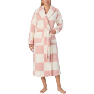 Sanctuary Checkered Robe in Rose Check at Nordstrom Rack, Size Large/x-Large