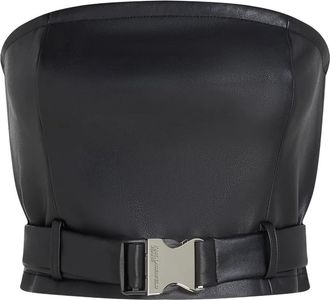 Karl Lagerfeld Top senza spalline - Nero