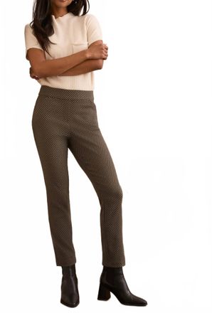 Tribal Pull On Ankle Pant In Black