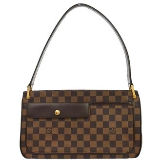 Louis Vuitton Aubagne Bag Damier Brown Canvas Handbag (Pre-Owned)