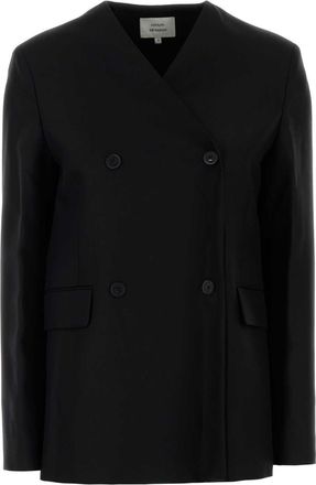 Loulou Studio Black Viscose Blend Munro Blazer