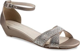 Touch Ups by Benjamin Walk Iris Sandal Womens Champagne Ankle Strap GAL458