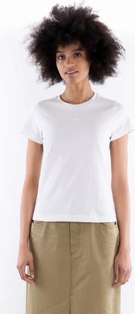 Pinko Bussolotto T-shirt - Dames - T-shirts - Wit - XL - Katoen - Tops