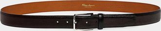 Santoni Adjustable Leather Belt