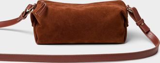 Simons Womens Faux-suede small rectangular crossbody bag