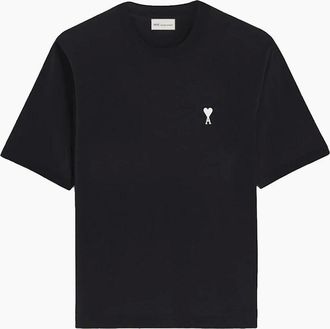 Ami Mens Ami Paris Place Des Victoires T-Shirt in Black - Size: 36