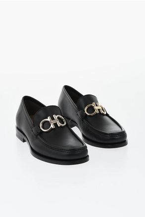 Ferragamo Leather Loafers ROLO with Front Bit size 39