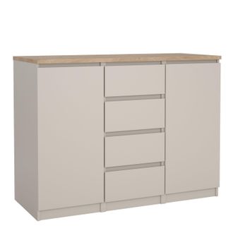 Furniture To Go Naia Sideboard 4 Drawers 2 Doors in Beige