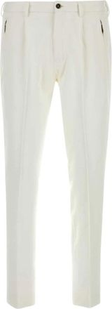 Pantaloni Torino Stretch Viscose Blend Pant - Heren - Nette broeken - Wit - S - Broeken