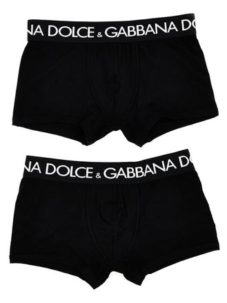 Dolce & Gabbana Black 2-Pack Logo Boxer