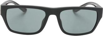 Emporio Armani Sunglasses, unisex, Black, Size: ONE SIZE Rectangle Frame Sunglasses