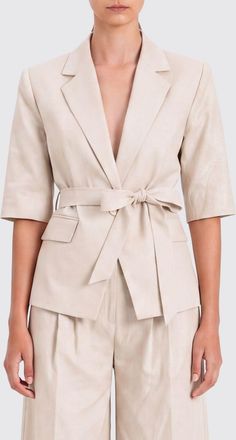 Twin-Set Blazer in cotone e lino
