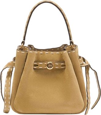 Tory Burch Beige Romy Mini Bucket Bag