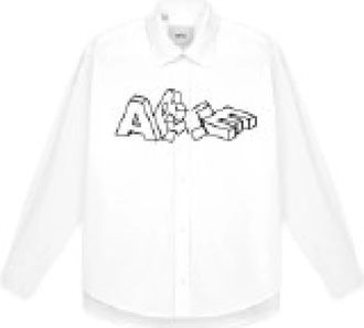 Arte Witte Shirt voor Stijlvolle Look - Heren - Casual Overhemden - Wit - L - Overhemden