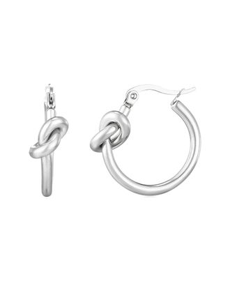 Adornia Adornia Knot Hoop Earrings
