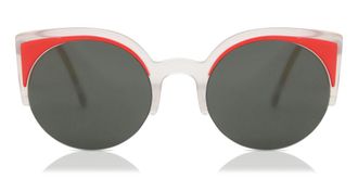 Retro Superfuture LUCIA BLACK 3MJ Womens Sunglasses Red Size 51