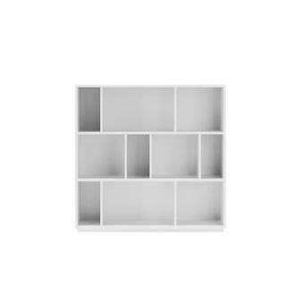 HERDASA Estanter&iacute;a Librer&iacute;a, Colecci&oacute;n Nack, Con 3 Niveles De Altura En Melamina Color Blanco