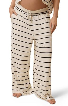 Kindred Bravely Aria Casual Lounge Pants Limited Edition Color in Black And White Stripe at Nordstrom, Size Medium