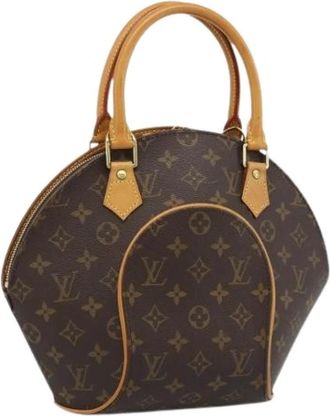 Louis Vuitton Pre-owned Ellipse PM Hand Bag - Dames - Vintage Handtas - Bruin - ONE Size - Leer - Vintage