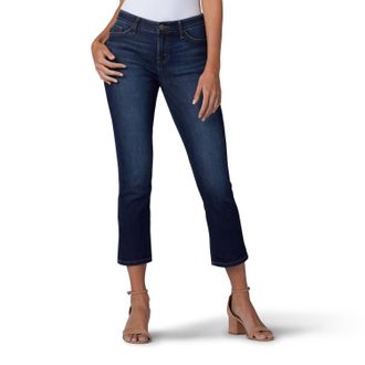 Lee Flex Motion Bewitched Capri Jean In Vintage Blue